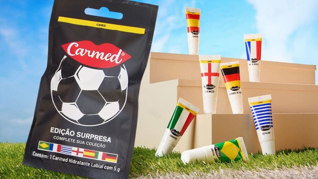 Carmed Apresenta Hidratantes Labiais Inspirados na Copa do Mundo